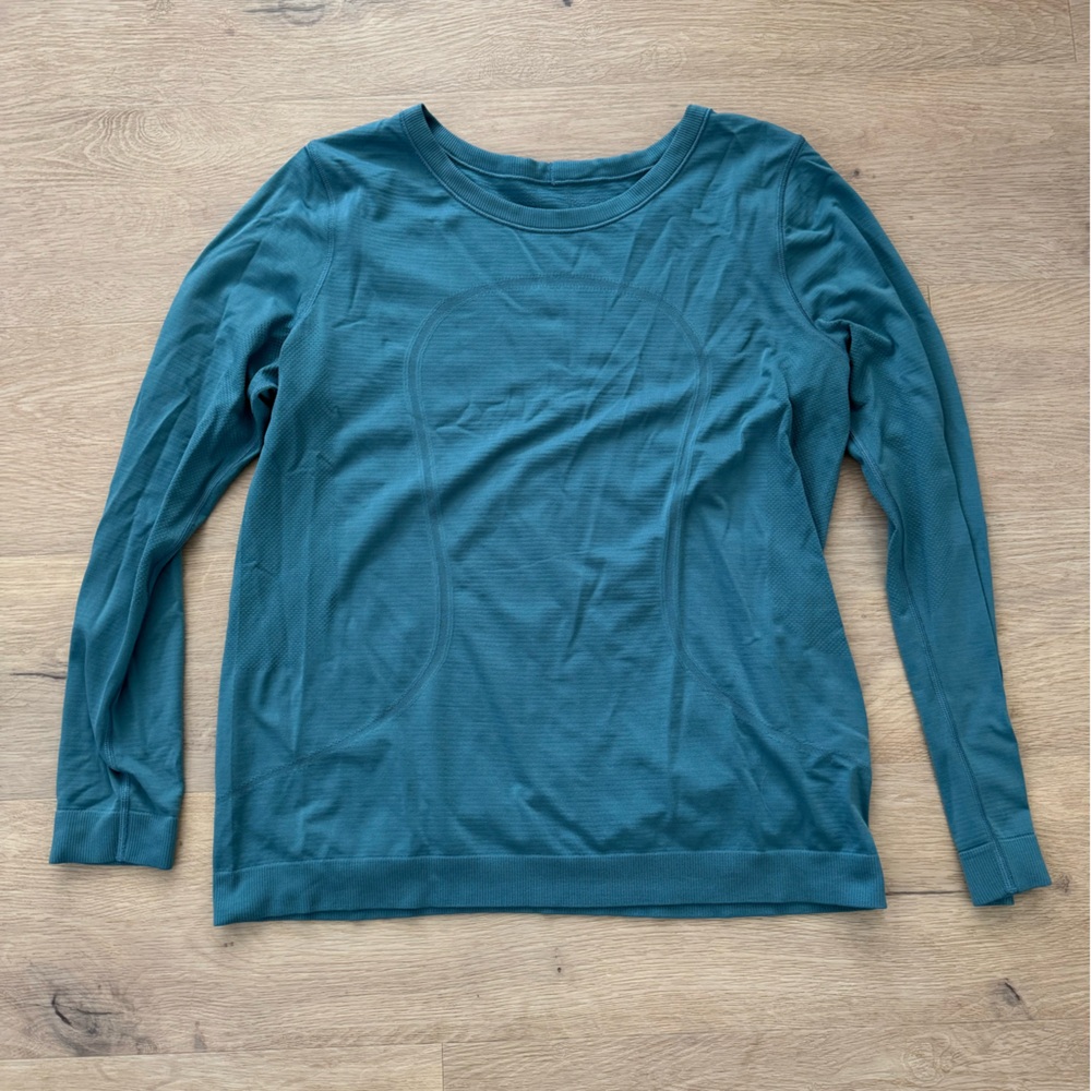 Lululemon Swiftly Relaxed Long Sleeve Top Persian Blue 10
